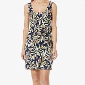 NWT Nic + Zoe Tropical print lined mini dress size petite L